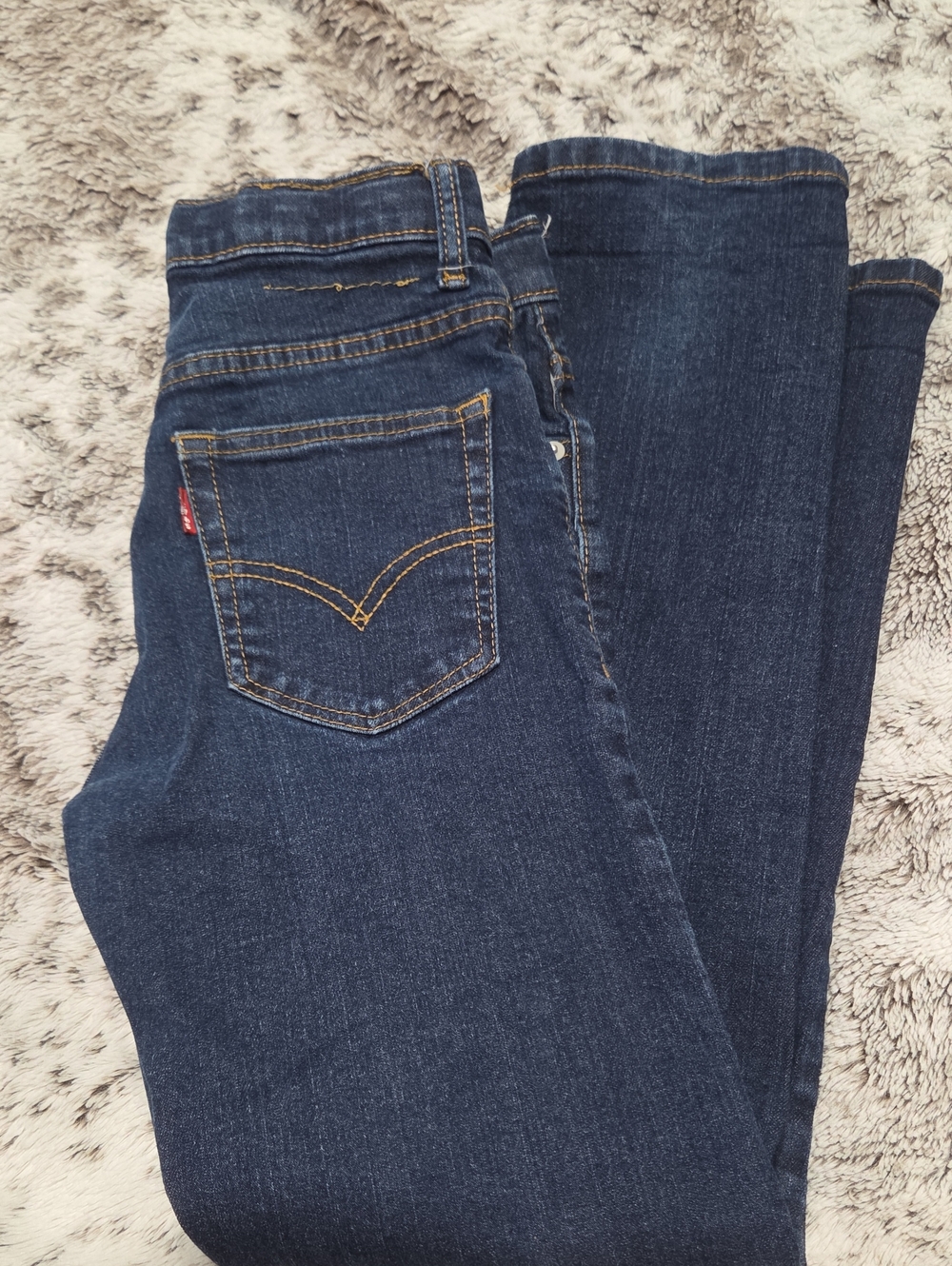 Levi's Dark Blue Straight Leg Jeans